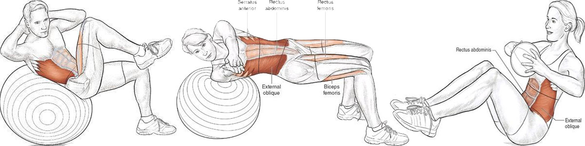 مجموعه تمرینات تقویت عضلات شکم | شناآموز
